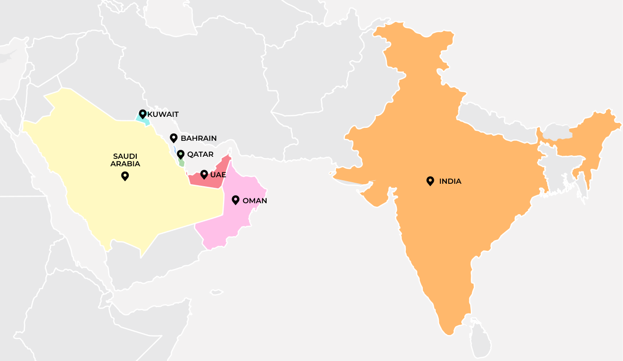 Active market nodes map